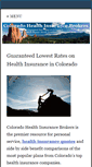 Mobile Screenshot of coloradohealthinsurancebrokers.com